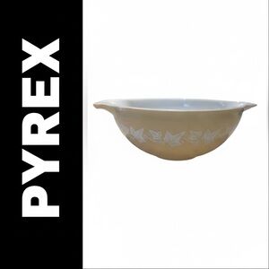 Pyrex Vintage Tan/Beige Sandalwood Cinderella 4QT Nesting Mixing Bowl #444